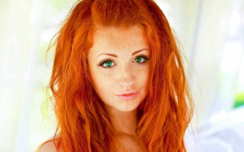 Рыжий цвет волос и светлая кожа